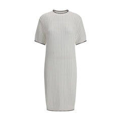 Vestido midi de malha Brunello Cucinelli