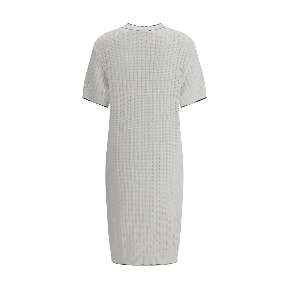 Vestido midi de malha Brunello Cucinelli