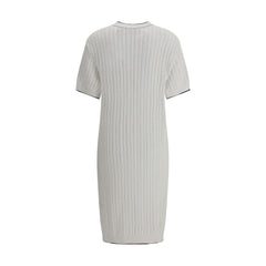 Vestido midi de malha Brunello Cucinelli