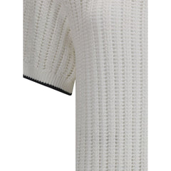 Vestido midi de malha Brunello Cucinelli