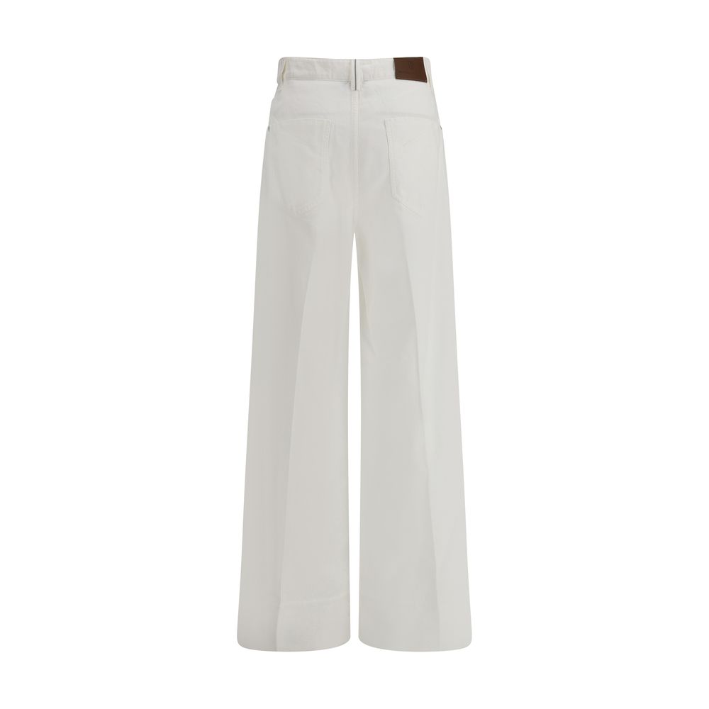 Jeans de perna larga Brunello Cucinelli