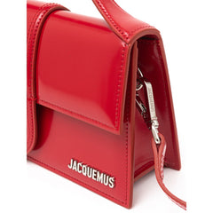 Bolsa de ombro Jacquemus em couro vermelho