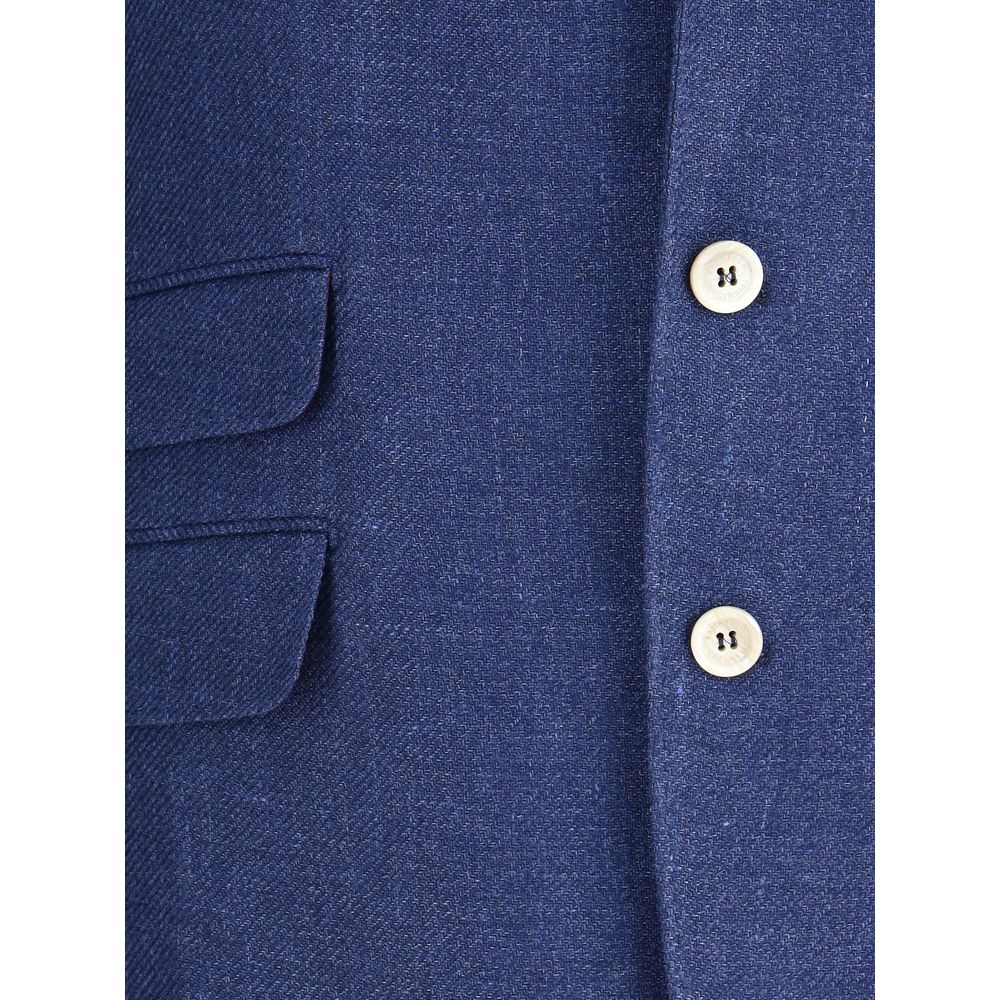 Jaqueta Blazer de Linho Brunello Cucinelli