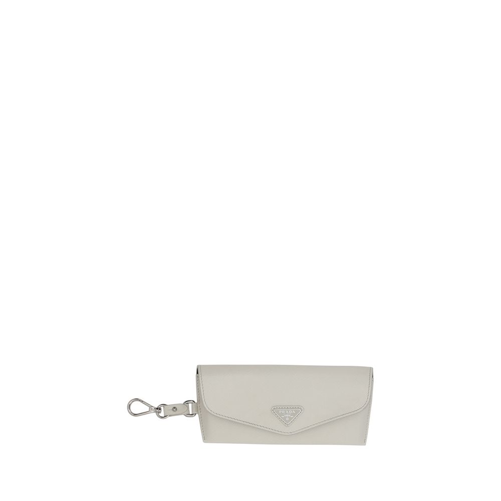 Estojo para óculos com logotipo da Prada