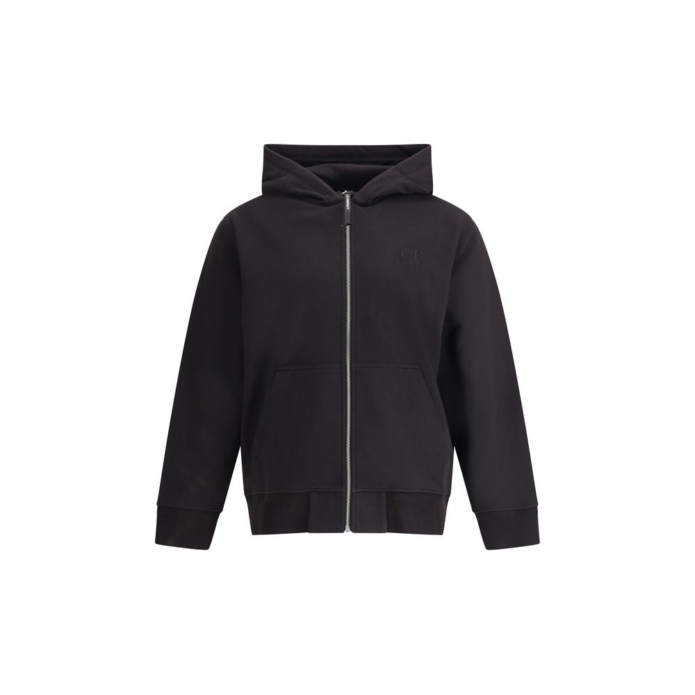 Moletom com capuz e zíper da CP Company
