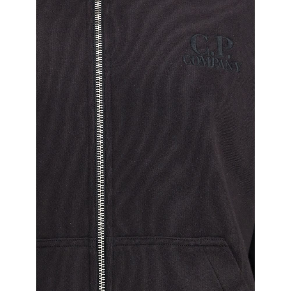 Moletom com capuz e zíper da CP Company