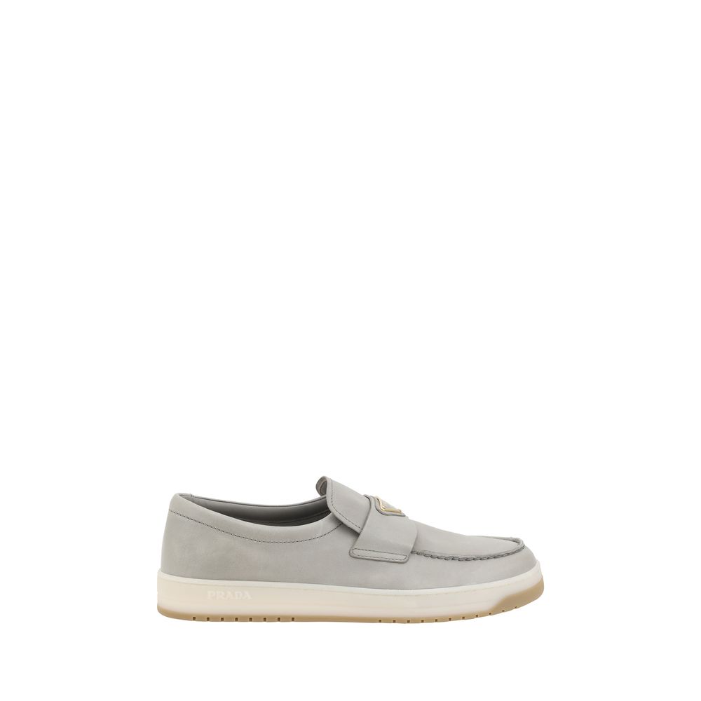 Mocassins com logotipo da Prada