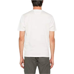 Camiseta branca de algodão da CP Company