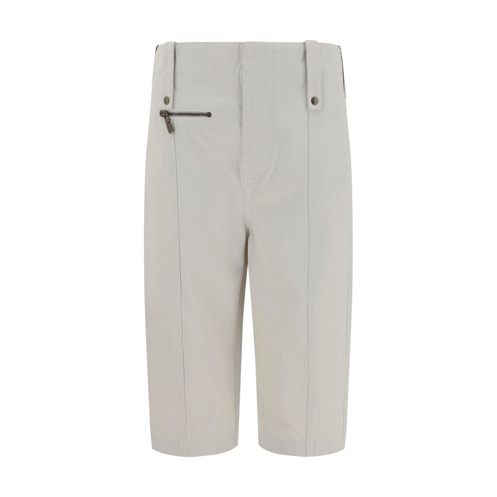 Calça capri de algodão Burberry
