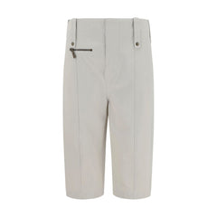 Calça capri de algodão Burberry