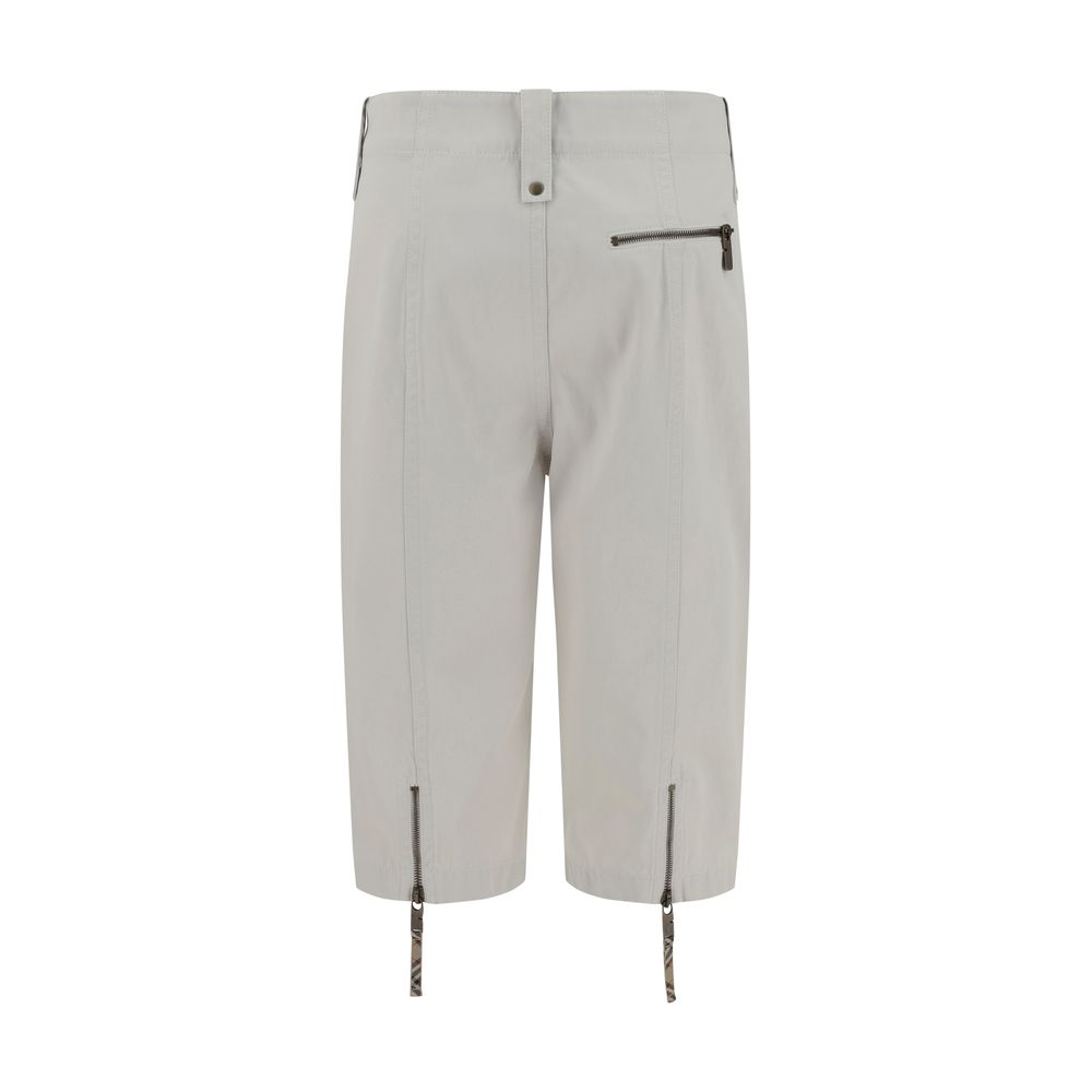 Calça capri de algodão Burberry
