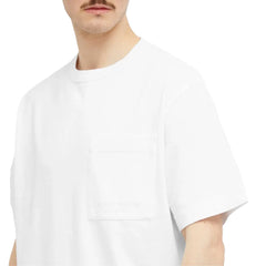 Camiseta de algodão branca Stone Island