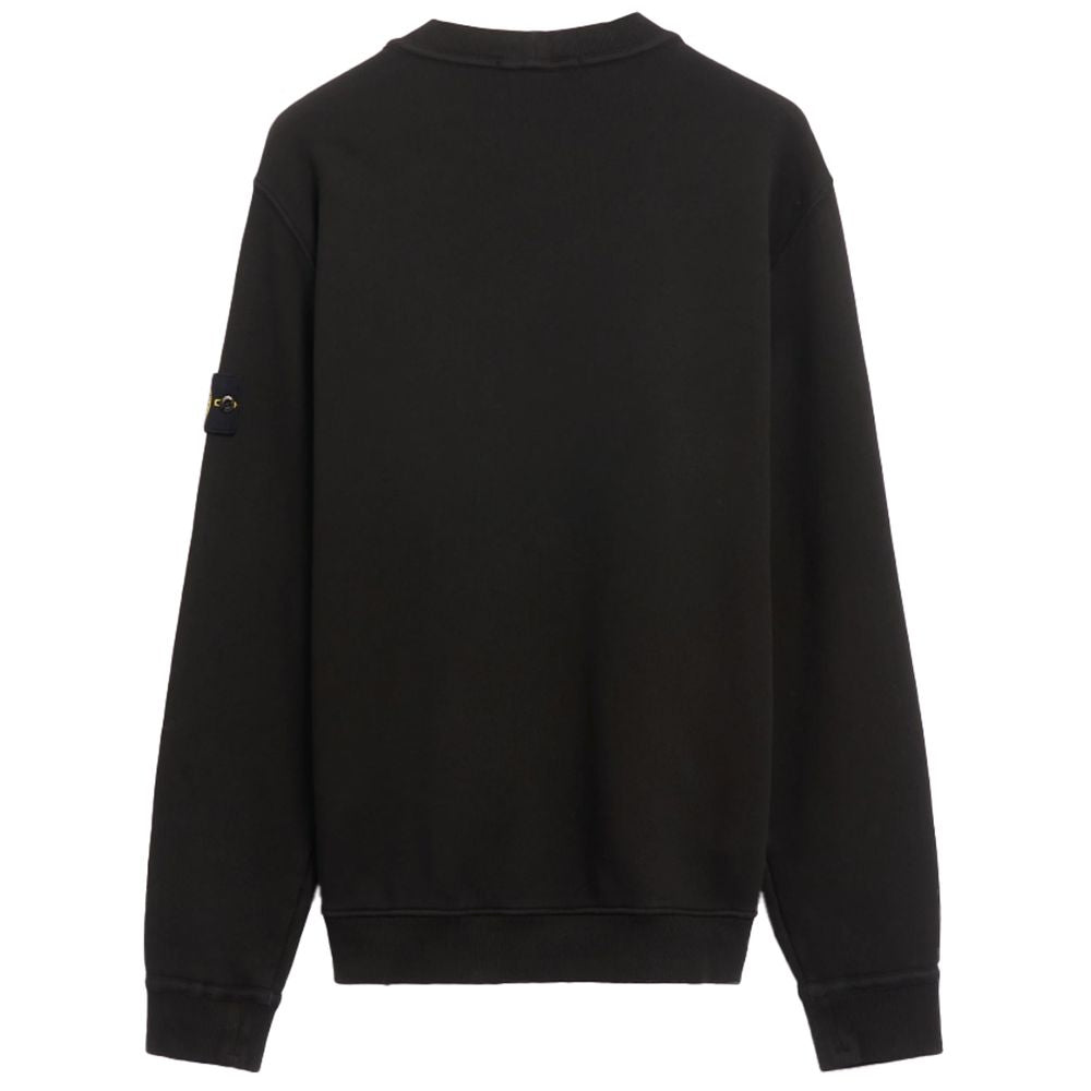 Suéter de algodão preto Stone Island