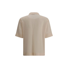 Camisa de seda com estampa Fendi FF
