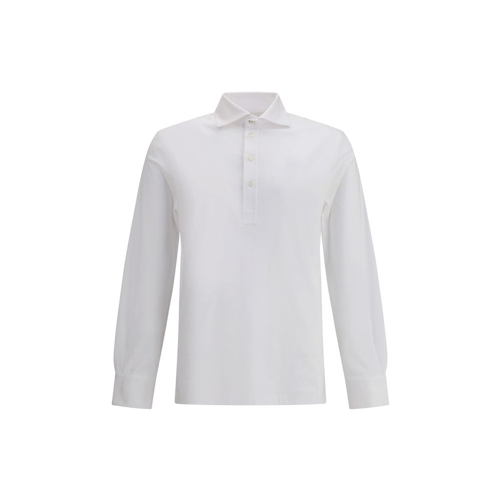 Camisa polo de manga comprida Brunello Cucinelli
