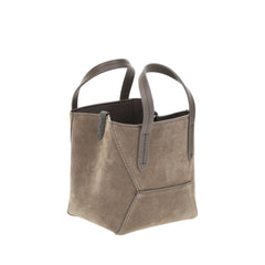 Bolsa de ombro em camurça Brunello Cucinelli