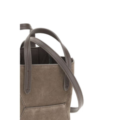 Bolsa de ombro em camurça Brunello Cucinelli