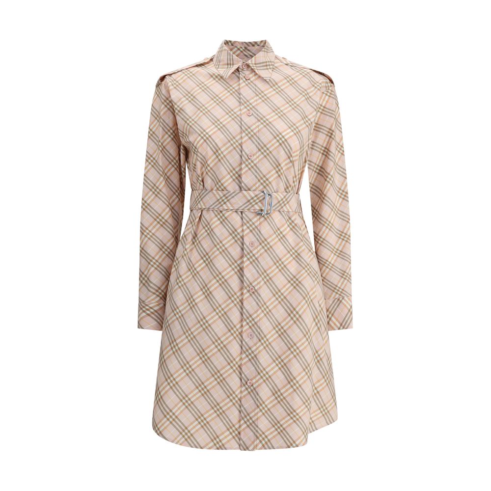 Vestido midi xadrez Burberry Archive