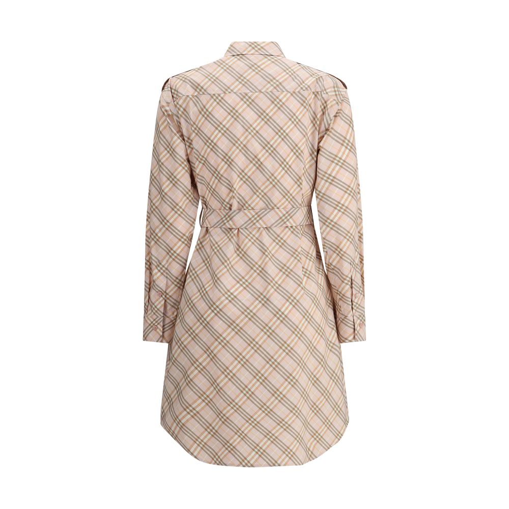 Vestido midi xadrez Burberry Archive