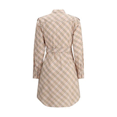 Vestido midi xadrez Burberry Archive