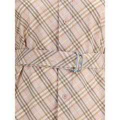Vestido midi xadrez Burberry Archive