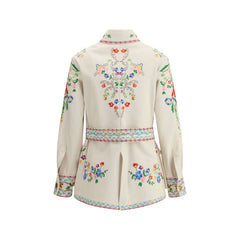 Jaqueta jeans bordada Valentino