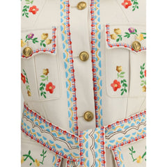 Jaqueta jeans bordada Valentino