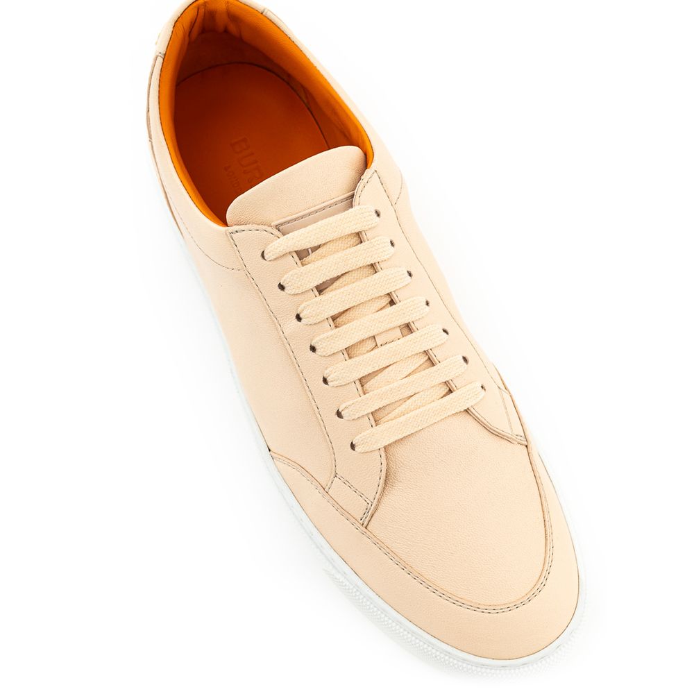 Tênis de couro rosa Burberry