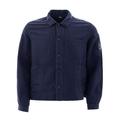 Camisa de algodão azul da CP Company