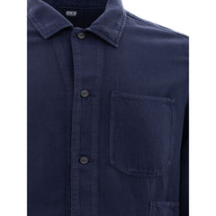 Camisa de algodão azul da CP Company