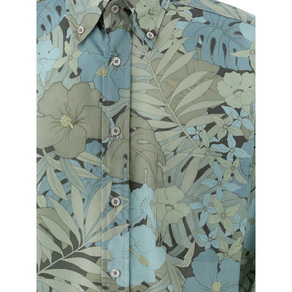 Camisa de Lyocell Azul Tom Ford