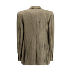 Gabriela Hearst Blazer Mairi de seda franzida