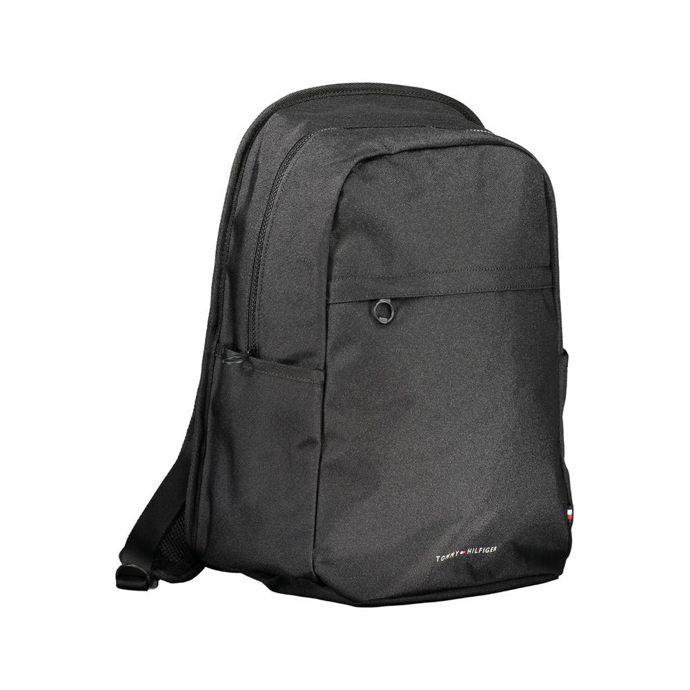 Mochila Tommy Hilfiger de poliéster preta