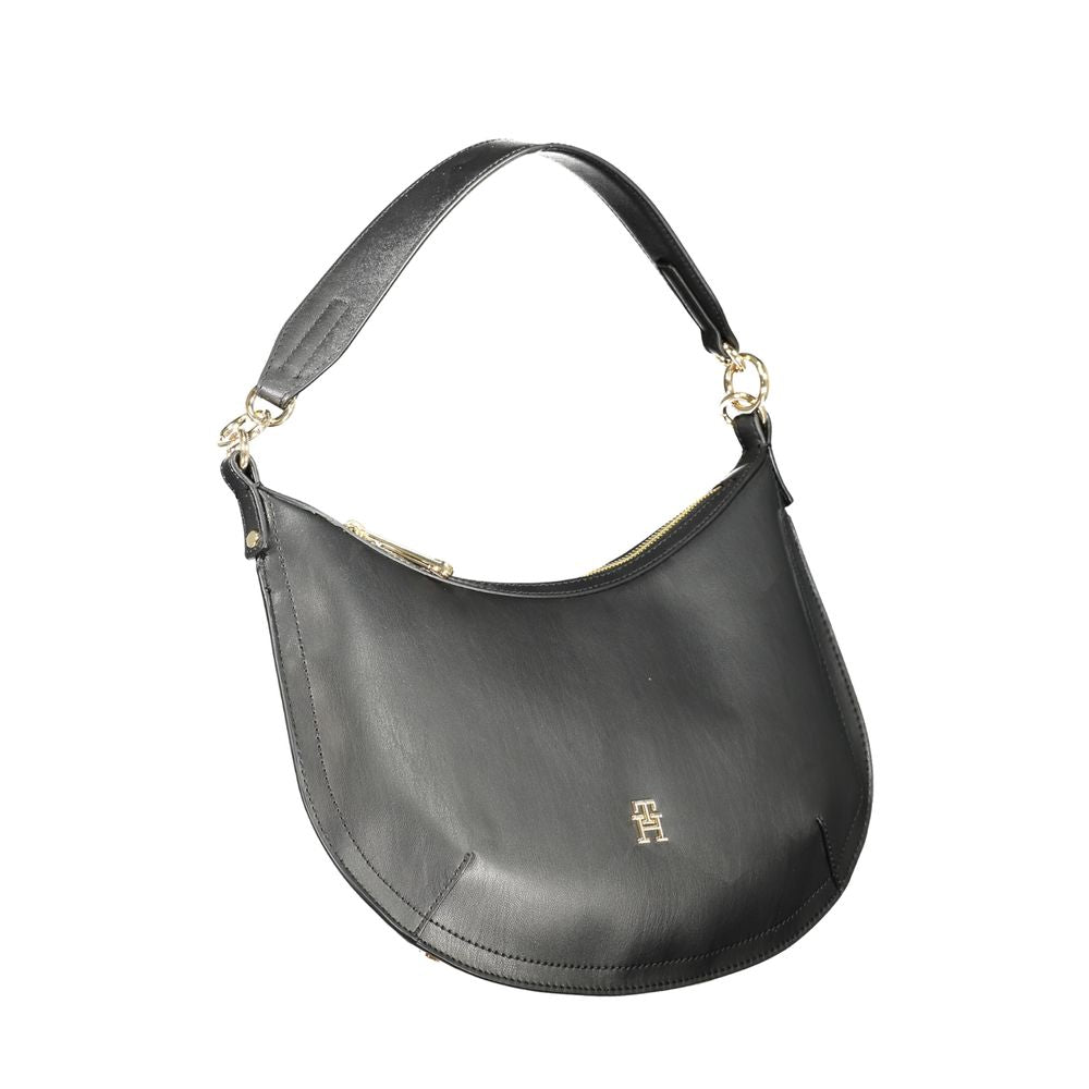 Bolsa Tommy Hilfiger Preta de Polietileno