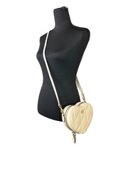 Bolsa transversal pequena de couro acolchoado COACH Heart