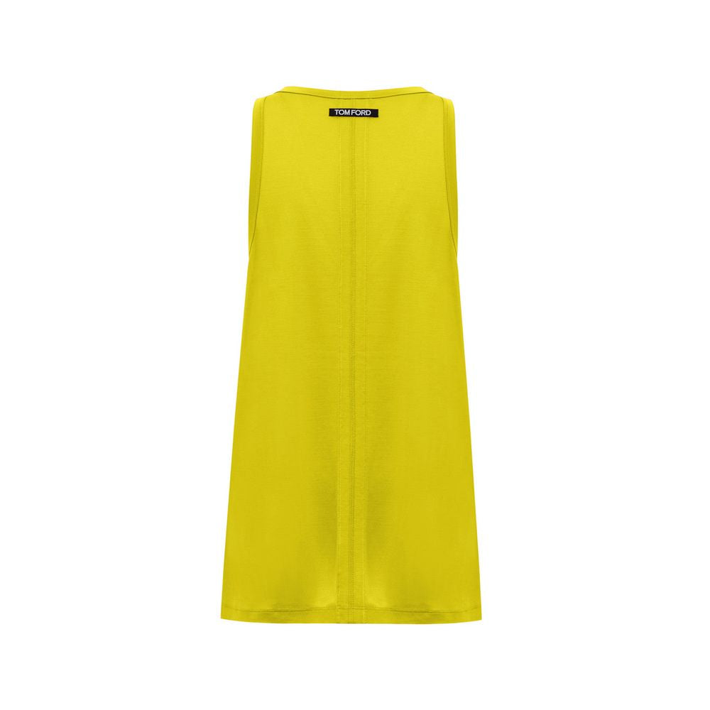 Roupas de seda amarela Tom Ford