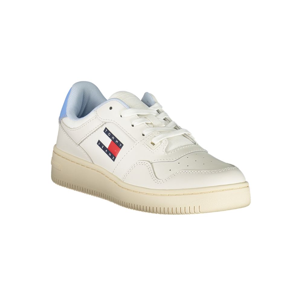 Tênis Tommy Hilfiger Branco de Couro Feminino