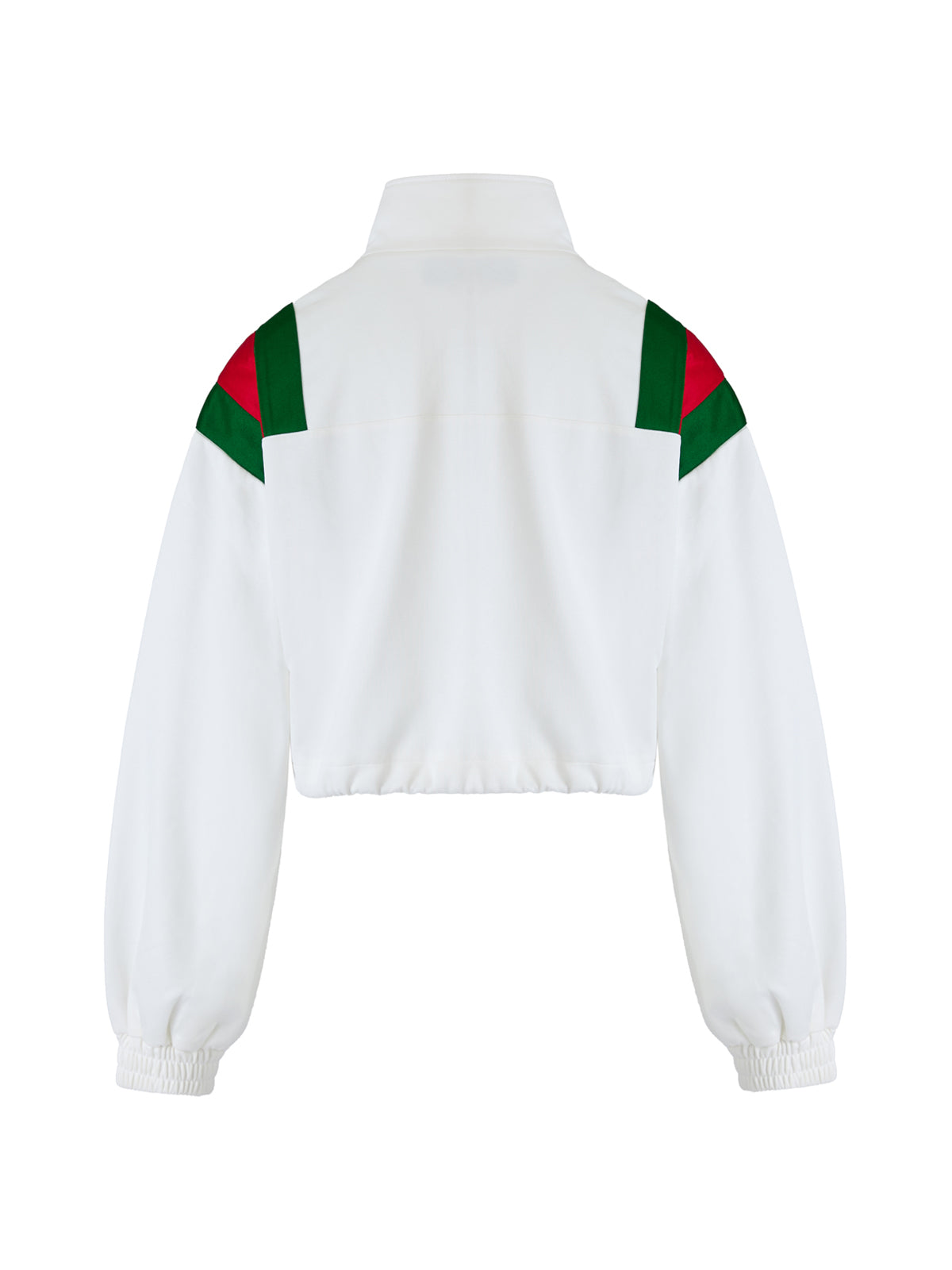 Moletom com logotipo de poliéster branco da Gucci