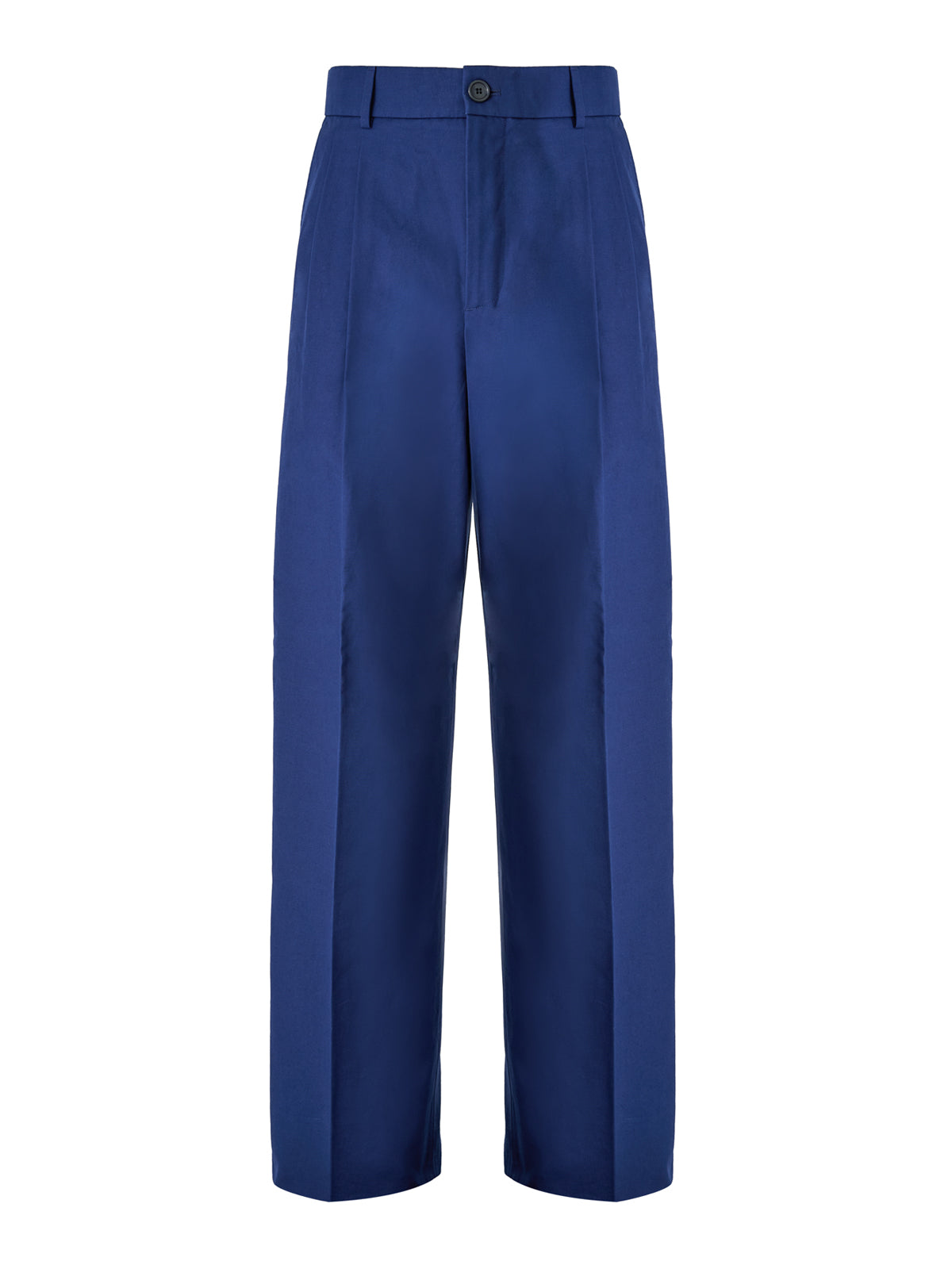 Calça de algodão clássica azul Gucci