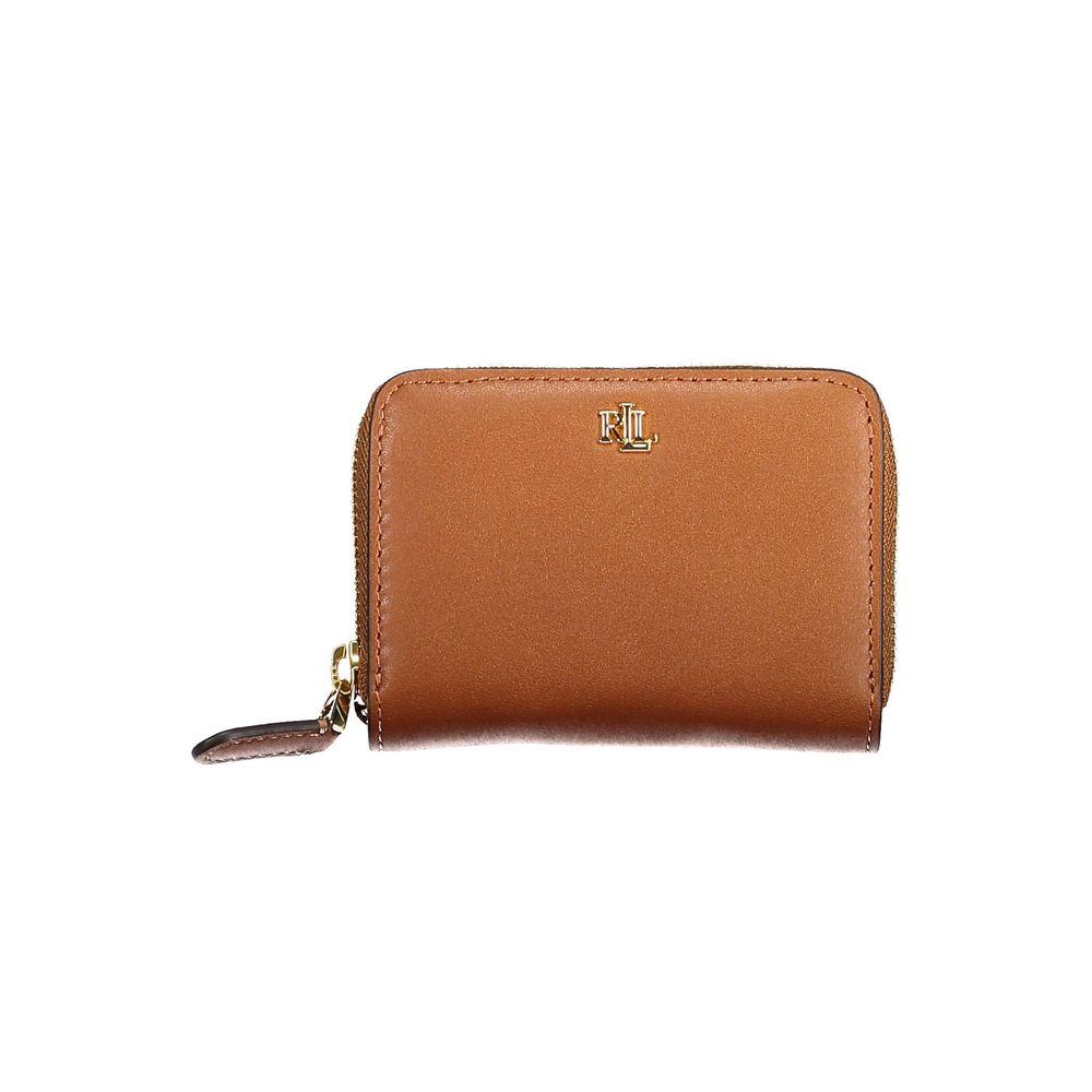 Carteira de couro marrom Ralph Lauren