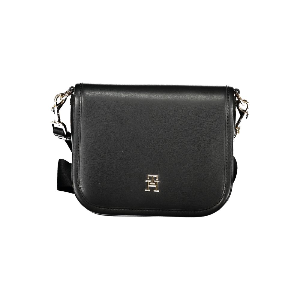 Bolsa Tommy Hilfiger Preta de Polietileno