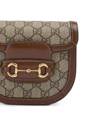Bolsa de cinto Gucci GG Bege Monograma Horsebit 1955
