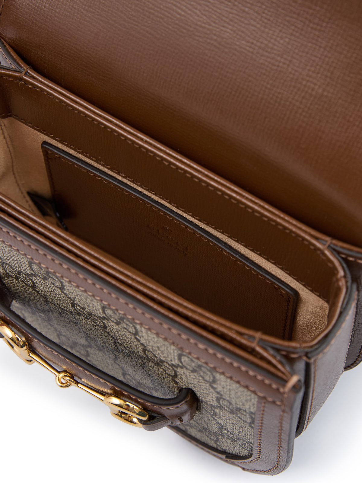 Bolsa de cinto Gucci GG Bege Monograma Horsebit 1955