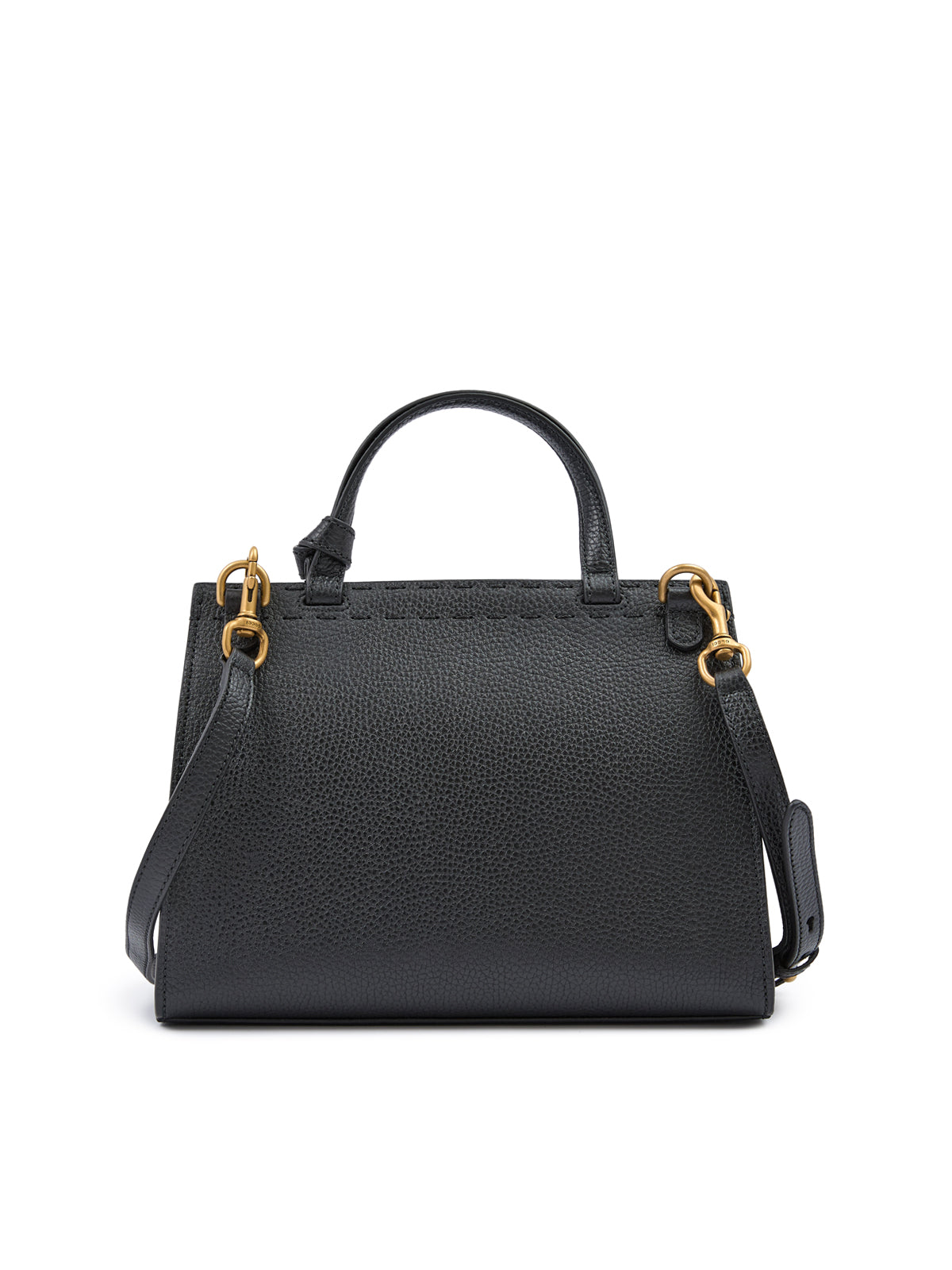 Bolsa de mão Gucci GG Marmont de couro preto