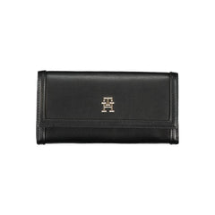 Carteira Tommy Hilfiger Elegant Black com dois compartimentos