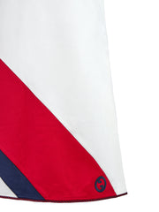 Vestido curto branco de poliéster e algodão da Gucci