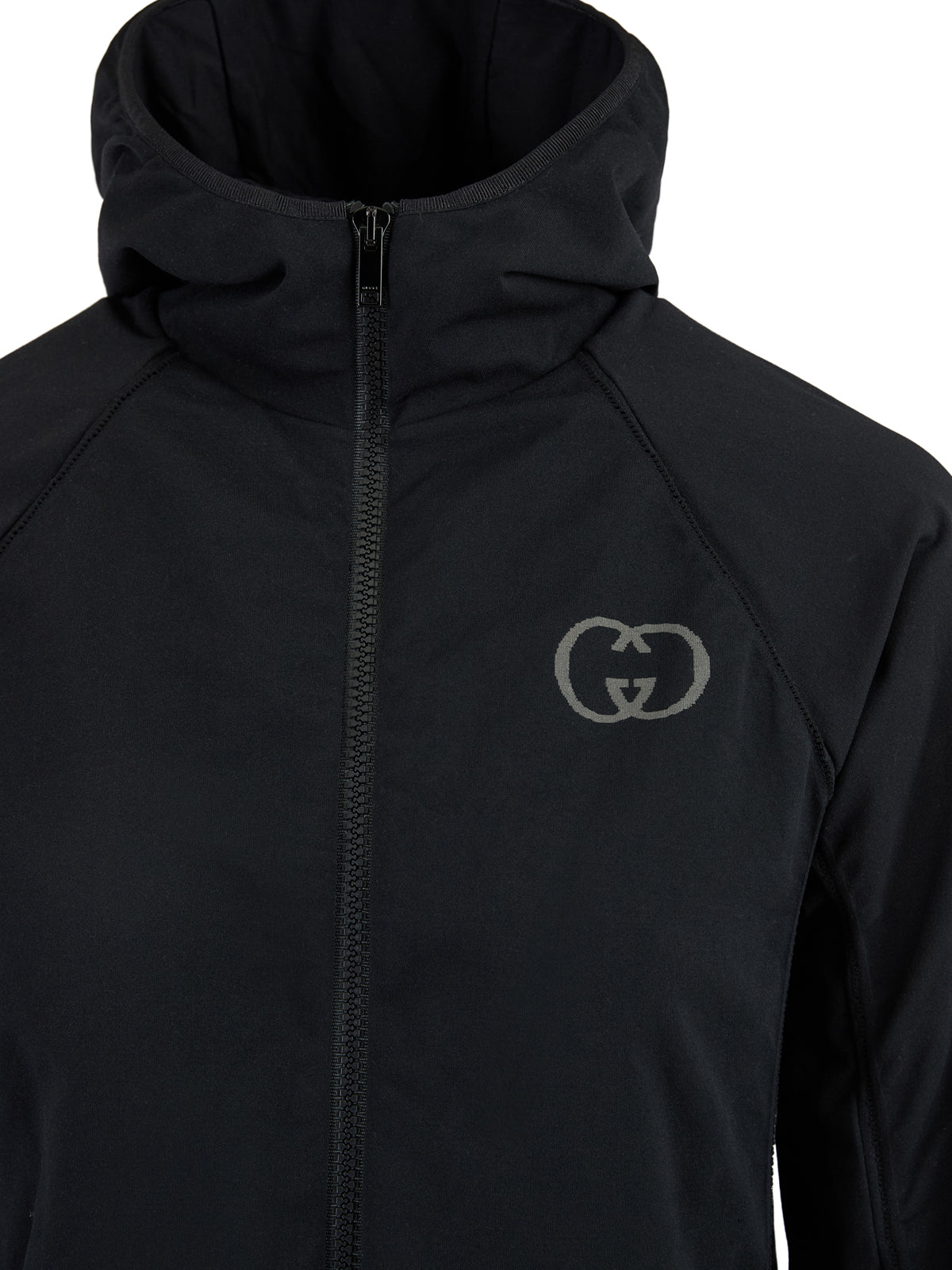 Moletom com capuz Gucci preto de poliamida