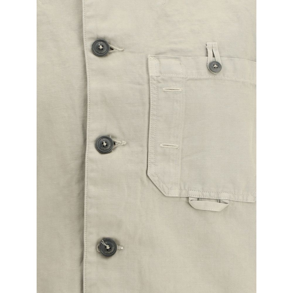 Camisa de algodão e linho da CP Company