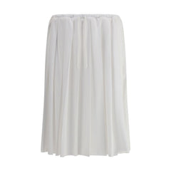 Saia midi de malha Prada