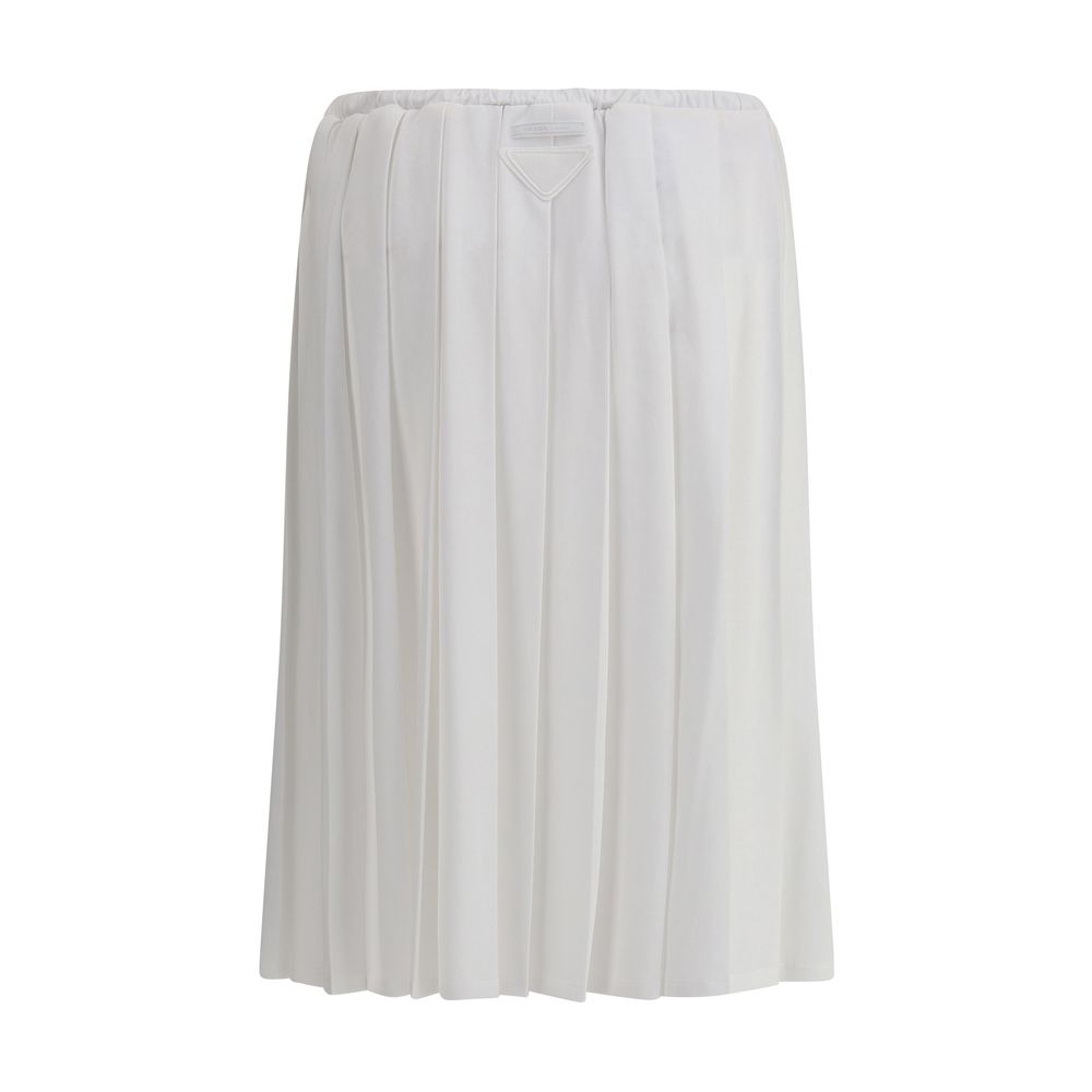 Saia midi de malha Prada